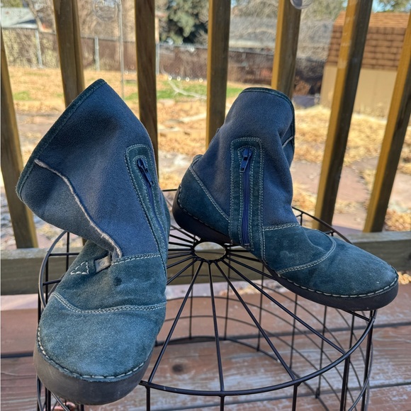 Blue suede boots - Picture 4 of 4